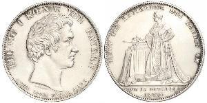 1 Thaler Königreich Bayern (1806 - 1918) Silber Ludwig I. (Bayern)(1786 – 1868)