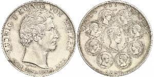 1 Thaler Königreich Bayern (1806 - 1918) Silber Ludwig I. (Bayern)(1786 – 1868)