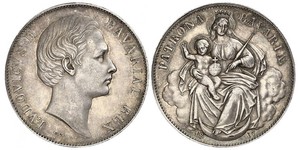 1 Thaler Königreich Bayern (1806 - 1918) Silber Ludwig II. (Bayern)(1845 – 1886)