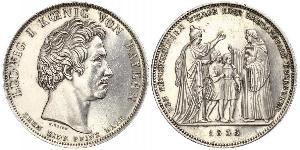 1 Thaler Königreich Bayern (1806 - 1918) Silber Ludwig I. (Bayern)(1786 – 1868)