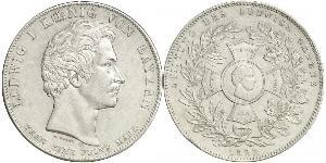 1 Thaler Königreich Bayern (1806 - 1918) Silber Ludwig I. (Bayern)(1786 – 1868)