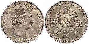1 Thaler Königreich Bayern (1806 - 1918) Silber Ludwig I. (Bayern)(1786 – 1868)