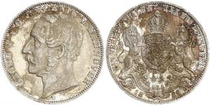 1 Thaler Königreich Hannover (1814 - 1866) Silber Georg V. (Hannover) (1819 - 1878)