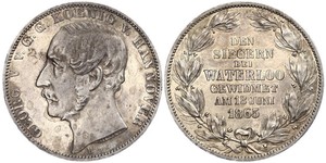 1 Thaler Königreich Hannover (1814 - 1866) Silber Georg V. (Hannover) (1819 - 1878)