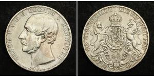 1 Thaler Königreich Hannover (1814 - 1866) Silber Georg V. (Hannover) (1819 - 1878)