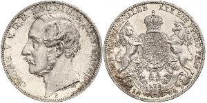 1 Thaler Königreich Hannover (1814 - 1866) Silber Georg V. (Hannover) (1819 - 1878)