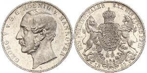 1 Thaler Königreich Hannover (1814 - 1866) Silber Georg V. (Hannover) (1819 - 1878)