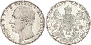 1 Thaler Königreich Hannover (1814 - 1866) Silber Georg V. (Hannover) (1819 - 1878)