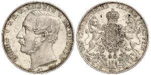 1 Thaler Königreich Hannover (1814 - 1866) Silber Georg V. (Hannover) (1819 - 1878)
