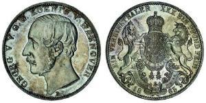 1 Thaler Königreich Hannover (1814 - 1866) Silber Georg V. (Hannover) (1819 - 1878)