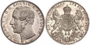 1 Thaler Königreich Hannover (1814 - 1866) Silber Georg V. (Hannover) (1819 - 1878)