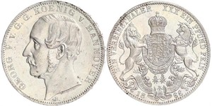 1 Thaler Königreich Hannover (1814 - 1866) Silber Georg V. (Hannover) (1819 - 1878)