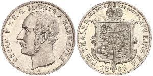1 Thaler Königreich Hannover (1814 - 1866) Silber Georg V. (Hannover) (1819 - 1878)