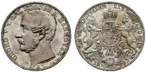 1 Thaler Königreich Hannover (1814 - 1866) Silber Georg V. (Hannover) (1819 - 1878)