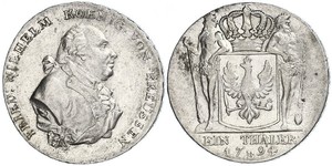 1 Thaler Königreich Preußen (1701-1918) Silber Friedrich Wilhelm II. (Preußen)