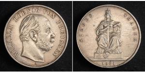 1 Thaler Königreich Preußen (1701-1918) Silber Wilhelm I, German Emperor (1797-1888)