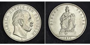 1 Thaler Königreich Preußen (1701-1918) Silber Wilhelm I, German Emperor (1797-1888)