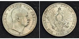 1 Thaler Königreich Preußen (1701-1918) Silber Wilhelm I, German Emperor (1797-1888)