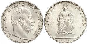 1 Thaler Königreich Preußen (1701-1918) Silber Wilhelm I, German Emperor (1797-1888)