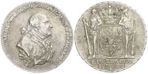 1 Thaler Königreich Preußen (1701-1918) Silber Friedrich Wilhelm II. (Preußen)