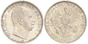 1 Thaler Königreich Preußen (1701-1918) Silber Wilhelm I, German Emperor (1797-1888)
