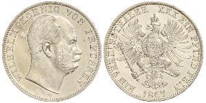 1 Thaler Königreich Preußen (1701-1918) Silber Wilhelm I, German Emperor (1797-1888)