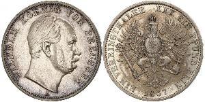 1 Thaler Königreich Preußen (1701-1918) Silber Wilhelm I, German Emperor (1797-1888)