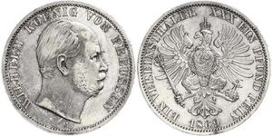 1 Thaler Königreich Preußen (1701-1918) Silber Wilhelm I, German Emperor (1797-1888)