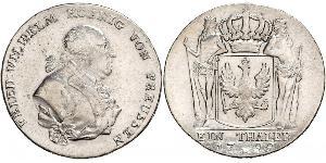 1 Thaler Königreich Preußen (1701-1918) Silber Friedrich Wilhelm II. (Preußen)