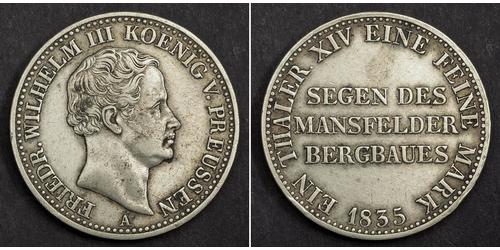 1 Thaler Königreich Preußen (1701-1918) Silber Friedrich Wilhelm III (1770 -1840)
