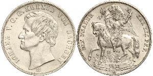 1 Thaler Königreich Sachsen (1806 - 1918) Silber Johann (Sachsen)