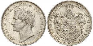 1 Thaler Königreich Sachsen (1806 - 1918) Silber Johann (Sachsen)