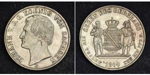 1 Thaler Königreich Sachsen (1806 - 1918) Silber Johann (Sachsen)