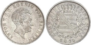 1 Thaler Königreich Sachsen (1806 - 1918) Silber 