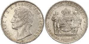 1 Thaler Königreich Sachsen (1806 - 1918) Silber Johann (Sachsen)