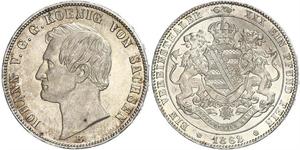1 Thaler Königreich Sachsen (1806 - 1918) Silber Johann (Sachsen)