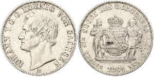 1 Thaler Königreich Sachsen (1806 - 1918) Silber Johann (Sachsen)