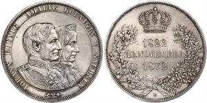 1 Thaler Königreich Sachsen (1806 - 1918) Silber Johann (Sachsen)