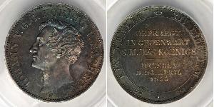 1 Thaler Königreich Sachsen (1806 - 1918) Silber Johann (Sachsen)