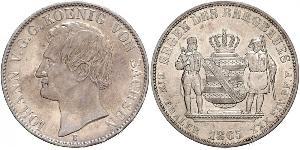 1 Thaler Königreich Sachsen (1806 - 1918) Silber Johann (Sachsen)