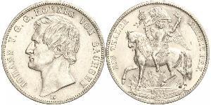 1 Thaler Königreich Sachsen (1806 - 1918) Silber Johann (Sachsen)