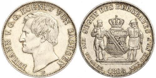 1 Thaler Königreich Sachsen (1806 - 1918) Silber Johann (Sachsen)