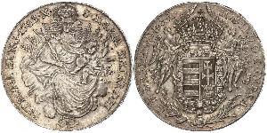 1 Thaler Königreich Ungarn (1000-1918) Silber Joseph II, Holy Roman Emperor  (1741 - 1790)