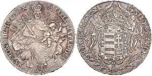 1 Thaler Königreich Ungarn (1000-1918) Silber Joseph II, Holy Roman Emperor  (1741 - 1790)
