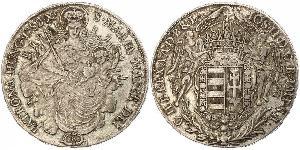 1 Thaler Königreich Ungarn (1000-1918) Silber Joseph II, Holy Roman Emperor  (1741 - 1790)