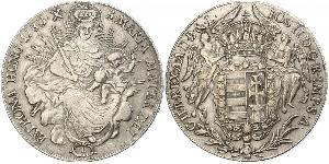 1 Thaler Königreich Ungarn (1000-1918) Silber Joseph II, Holy Roman Emperor  (1741 - 1790)