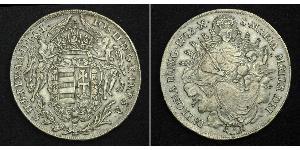 1 Thaler Königreich Ungarn (1000-1918) Silber Joseph II, Holy Roman Emperor  (1741 - 1790)