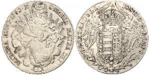 1 Thaler Königreich Ungarn (1000-1918) Silber Joseph II, Holy Roman Emperor  (1741 - 1790)