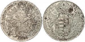 1 Thaler Königreich Ungarn (1000-1918) Silber Joseph II, Holy Roman Emperor  (1741 - 1790)
