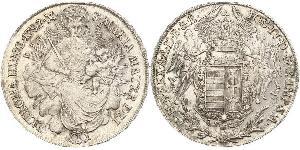 1 Thaler Königreich Ungarn (1000-1918) Silber Joseph II, Holy Roman Emperor  (1741 - 1790)